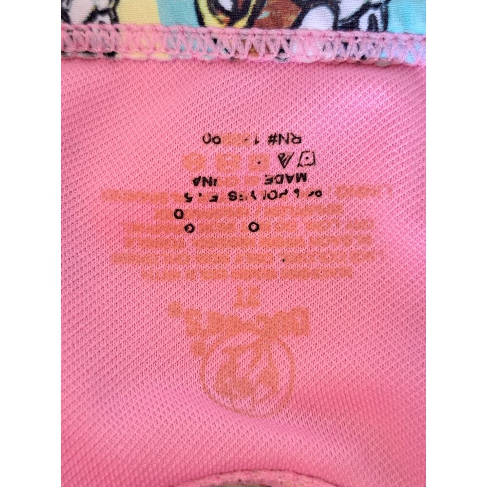 Buc-ees Toddler Girls 2T Two-Piece Ruffle Bikini Swim Set Cartoon Beaver Pink - Picture 6 of 6